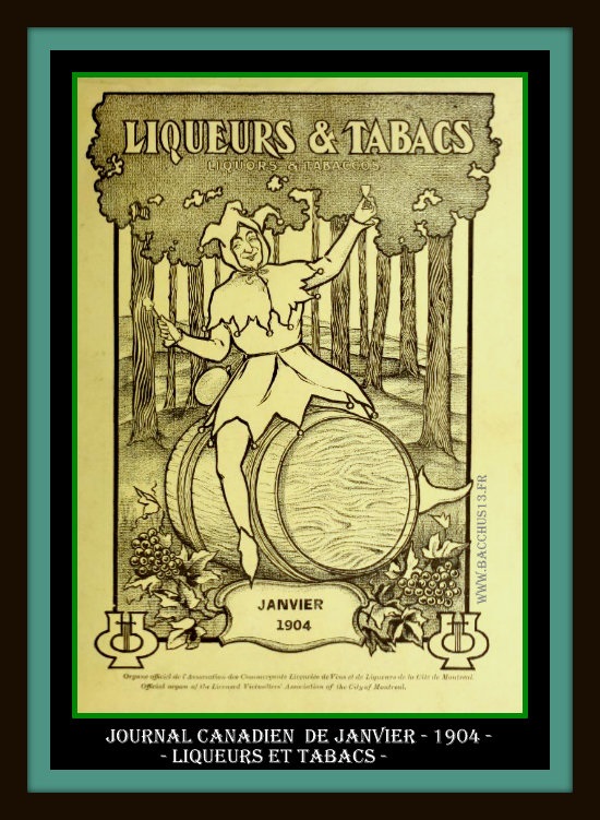 Une autre page du Journal Canadien - LIQUEURS ET TABACS de Janvier 1904 -