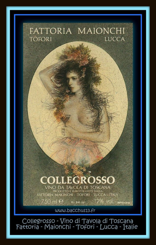  - Collegrosso - Vino di Tavola di Toscana - Fattoria Maionchi - Tofori - Lucca -  Italie - 