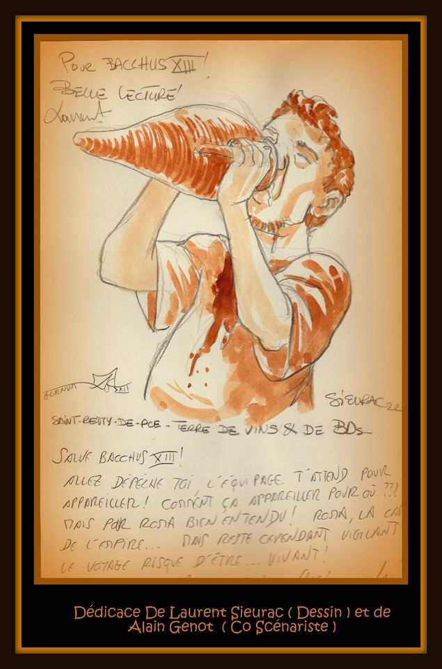 Dédicace de Laurent Sieurac - Arelate - Tome 8  6