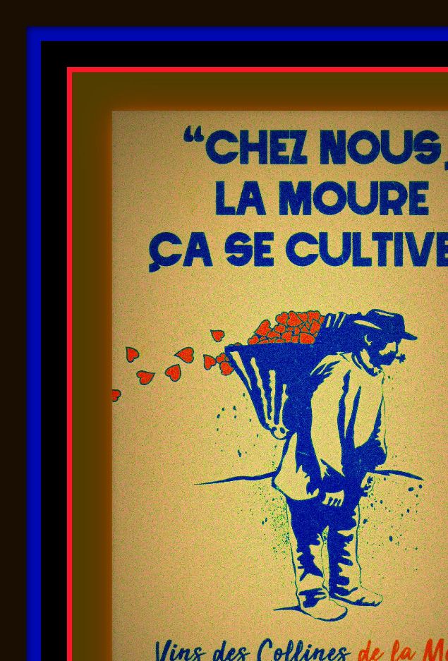  L'Indication Géographique Protégée - IGP 
 - Collines de la moure - Ce sont près de 50 Producteurs qui cultivent la Moure toute l'année pour que vous en récoltiez tout le plaisir...
 Sur les communes de :
 Argeliers - Balaruc - Bouzigues - Cournonsec - 
Cournonterral - Fabrègues - Frontignan - Gigean - 
Grabels - Juvignac - Lavérune - Mèze - Mireval -
Montarnaud - Montbazin - Murviels les Montpellier - Montpellier - Pignan - Poussan - Saussan - St. Georges d'Orques - St. Jean de Védas - St. Paul de Valmalle - Vic La Gardiole - Villeneuve les Maguelone - Villeveyrac .
  Ces indications sont mentionnées au dos des cartes que je vous présente aujourd'hui .
    Un bel effort de communication intelligent et fort utile ...De plus les cartes sont très jolies .