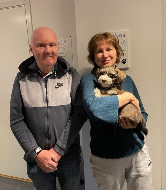 Baekhagens Anya's Golden Beckie (Lila) har flyttat till Jonny o Valeria i Stoby