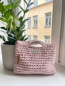 Ingrid handväska Svagt ljusrosa