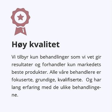 høy kvalitet