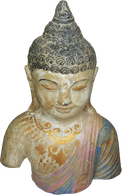 Buddha Torso in cement. Size H21, L14, W8 cm. Price Exwork 48.000 IDR. Price FOB 3,60 usd excl packing. Order code CP013.