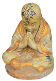 Praying Monk in cement. Size H20, L17, W14 cm. Price Exwork 50.600 IDR. Price FOB 3,90 usd excl packing. Order code CP053.