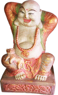 Happy Buddha. Size H30cm. Price Exwork 83.750 IDR. Price FOB 6,75 usd excl packing. Order code CP073.