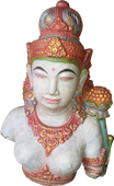 Dewi Tara Torso in cement. Size H50 cm. Price Exwork 275.000 IDR. Price FOB 21,75 usd excl packing. Art. code: CP083.