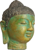 Buddha head in cement. Size H10, L7, W7 cm. Price Exwork 24.000 IDR. Price  FOB 1,75 usd excl packing, art. code CP102C. Size H12, L9, W8 cm. Price Exwork 30.000 IDR. Price  FOB 2,20 usd excl packing, art. code CP103C. Size H15, L10, W9 cm. Price Exwork 36.000 IDR. Price  FOB 2,70 usd excl packing, art. code CP104C.