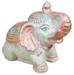 Elephant in cement. Size H10, L13, W8 cm. Price Exwork 30.000 IDR. Price FOB 2,25 usd excl packing. Art. code: CP107.