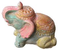 Elephant in cement. Size H20, L22, W13 cm. Price Exwork 48.000 IDR. Price FOB 3,85 usd excl packing. Art. code: CP108. Left side