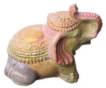 Elephant in cement. Size H20, L22, W13 cm. Price Exwork 48.000 IDR. Price FOB 3,85 usd excl packing. Art. code: CP108. Right side