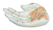 Incense hand in cement. Size H5, L15, W9 cm. Price Exwork 30.000 IDR. Price FOB 2,20 usd excl packing. Art. code: CP109.