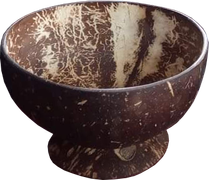 Cocobowl with stand for eating. Art. code ZCB004. Size all D 10-14, height 6 cm. Price FOB 0,80 usd.