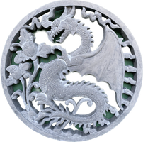 Art. Code EB-PL-DR01-030Gr1 Plaque Dragon.
