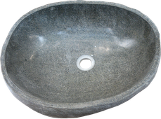 Washbasin riverstone. Size Medium aprox. 50x40x15 cm. Code WRM. Price FOB 28 usd.