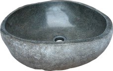 Washbasin riverstone. Size Medium aprox. 50x40x15 cm. Code WRM. Price FOB 28 usd.
