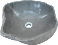 Washbasin riverstone. Size Medium aprox. 50x40x15 cm. Code WRM. Price FOB 28 usd.