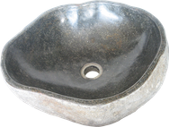 Washbasin riverstone. Size Medium aprox. 40x35x15 cm. Code WRS. Price FOB 21,50 usd.
