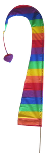 Rainbow flag 55 cm horizontal.
