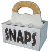 Wooden box (MDF)1634– Size H15,5cm, L14,5cm, W10cm. Text on 2 sides. 