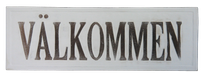 Wooden sign (MDF) “WELCOME”1641. Comes with natural string for hanging. Size H10cm, L30cm, W1cm. 