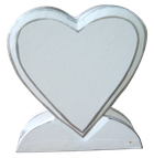 Wooden Heart Tissue holder 1650—Size H12cm, L11,5 cm. 