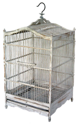 Bamboo birdcage set. Art. Code WW010. Size cages: 27x27x47, 32x32x52, 36x36x57cm. Set of 3pcs.