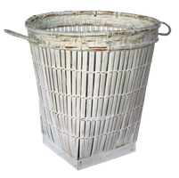 Bamboo basket Laundry. Art. Code WW006. Size basket: H41cm, D39cm.