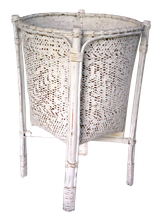 Bamboo basket Laundry. Art. Code WW004. Size basket: H60cm, D40cm.