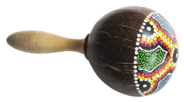 Maracas Art. Code ZBP016-Size L 22 cm- Price 0,80 usd.