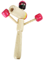 Rattle instrument Art. Code ZBP017-Size L 15,5 cm- Price 0,70 usd.