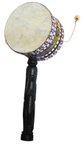 Hand Drum Art. Code ZBP018-Size L 20, D7.5, H 5 cm- Price 1,00 usd.