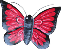Magnet animal wood butterfly red. Art. code ZM025. Size L 8 cm H 6 cm. Price FOB 0,28 usd. Art. code ZM029. Size L 9 cm, H 7 cm. Price FOB 0,33 usd.