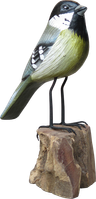 Painted wooden bird. Art. code PWB001. Size H 15cm. Price FOB
