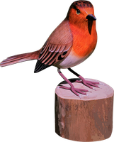Painted wooden bird. Art. code PWB022. Size H 15cm. Price FOB