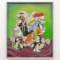 Denie-Put-Ploeterend-VertierPoelmans-104x124cm-Mixed-Media-op-paneel