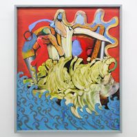 Denie-Put-Voeten-En-Pkes-Poelmans104x124cm-Mixed-Media-op-paneel