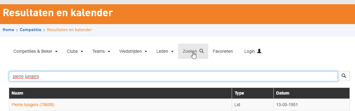 2. Lidnummer koppelen