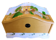 Aufbewahrungstruhe italienische Landschaft
