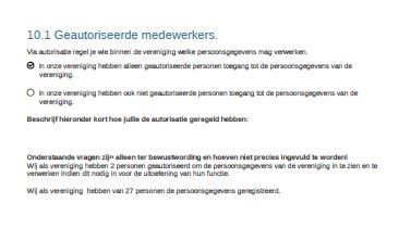 Geautoriseerde medewerkers