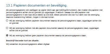 Papieren documenten en beveiliging
