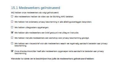 Medewerkers geïnstrueerd