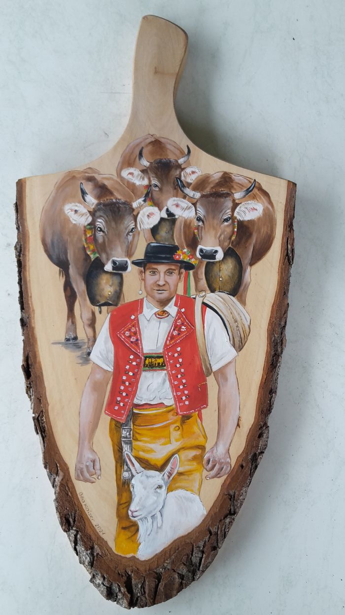 Rindenbrett Erle
Bildgrösse ca. 35 cm x 25 cm