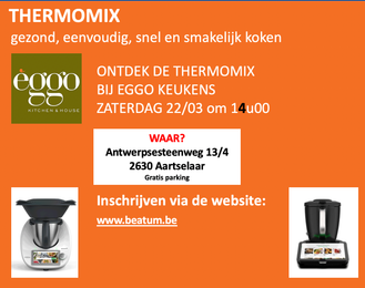 "Thermomix kookdemonstratie" "groepsuitstappen"