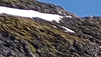Bading i fjellvann. Vær obs. på at is som flyter i vannet har skarpe kanter i vannflaten og en kan skjære seg opp på dem
