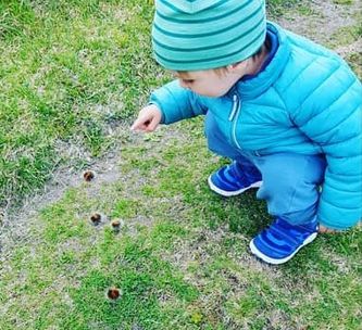 Her er en 2-åring som studerer 