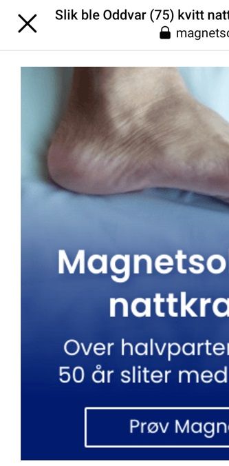 Reklame hentet fra Instagram. Her er det magnetsokker.Salgstriks med gratis første par og videre abonnement som de fleste glemmer å stoppe. Bortkastet penger!!!! Se tekst.