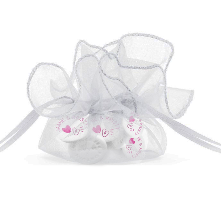 pepermunt in organza zakje