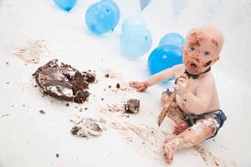 Beehive Photography Studios - Cake Smash - 1st Birthday - South Wales 