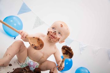 Beehive Photography Studios - Cake Smash - 1st Birthday - South Wales 